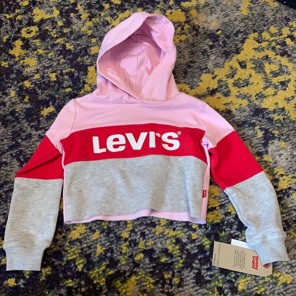 Levi's Other - NWT Levi’s Jeans Crop Top Hoodie Sweatshirt
